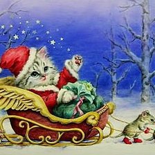 Схема вышивки «Котенок»