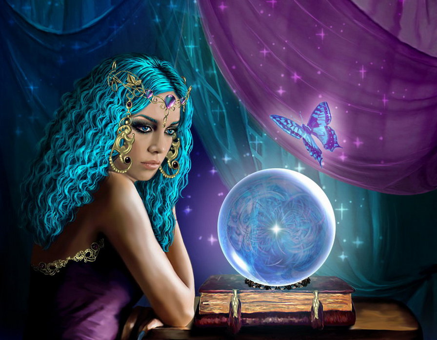 Магия - девушка, фэнтези - оригинал