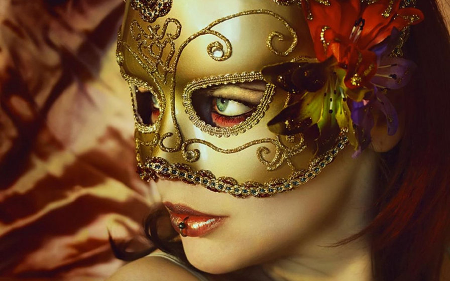 Дама в маске - фэнтези, девушка, красавица - оригинал