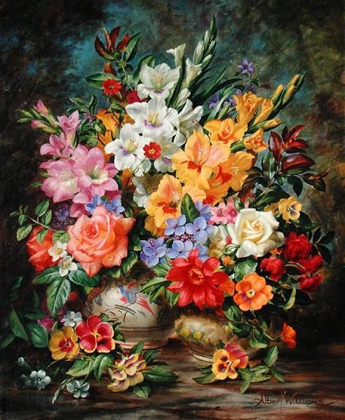 GARDEN FLOWERS OF AUGUST - оригинал