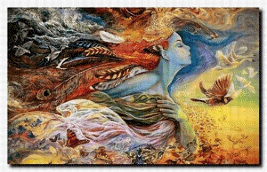 мечта - каартина, фентези, женщина - предпросмотр