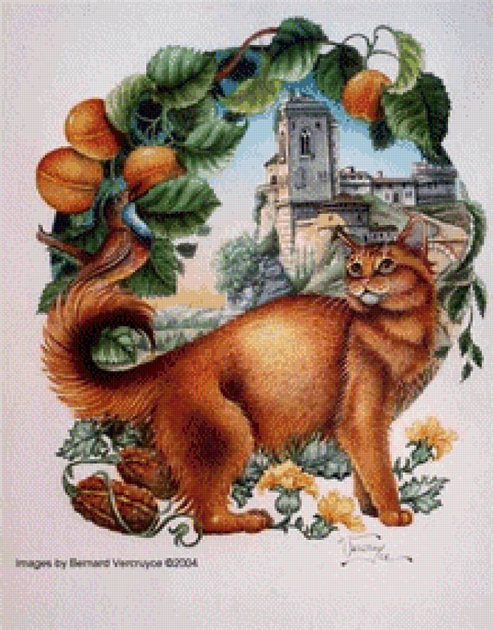 мир кошек2 - коты, кошки, домашние животные, картина - предпросмотр