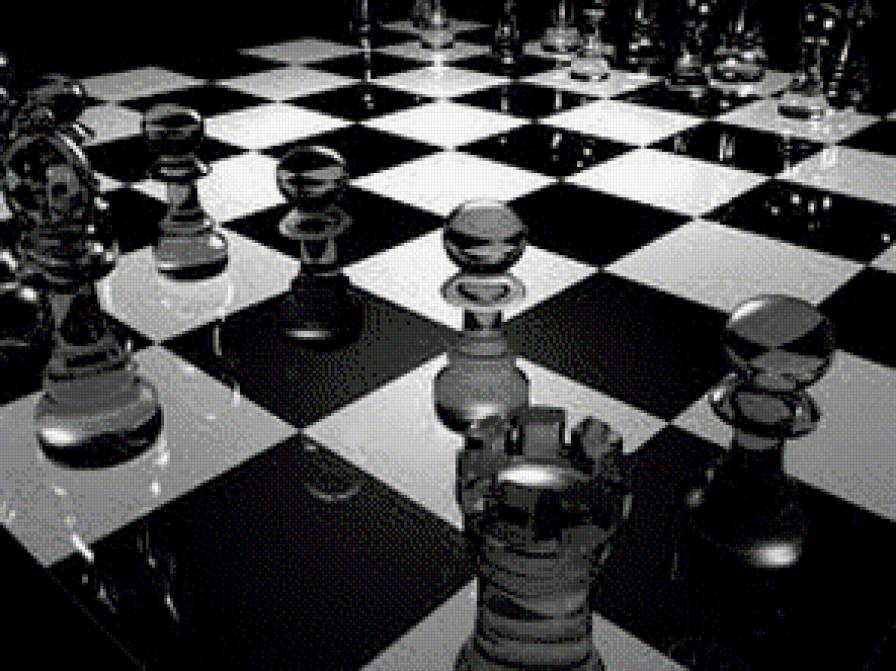 шахматы - монохром - предпросмотр