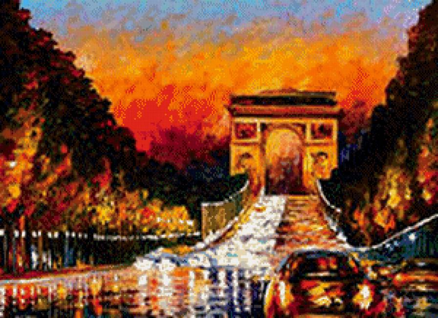 Елисейские поля - город, париж - предпросмотр