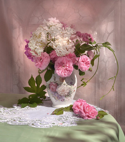 Цветы - ваза, букеты, розы - оригинал