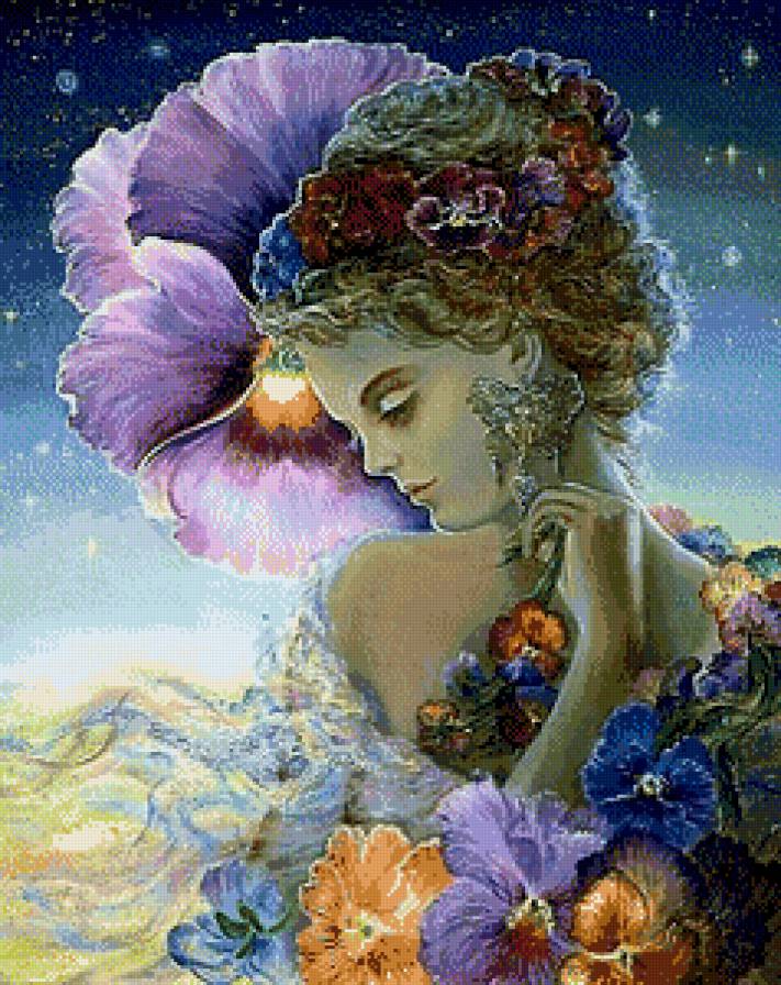 Эос - девушка, фентези, портрет, красота - предпросмотр