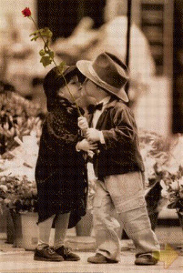 Пара - дети, влюбленные - предпросмотр