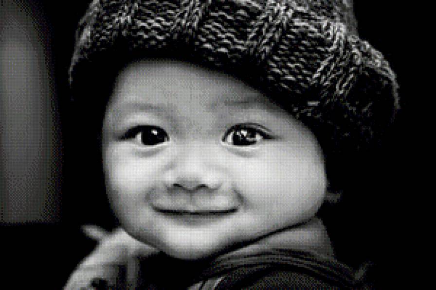 Малыш - дети, люди, монохром, красота - предпросмотр