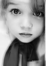 Красивый глазки - дети, монохром, люди, глаза - оригинал