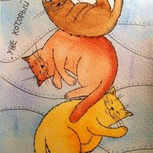 Схема вышивки «Уже который кот подрыд»