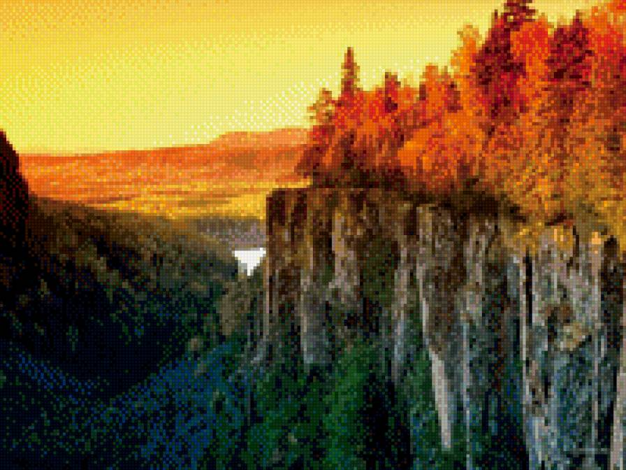 осеняя картина - пейзаж, природа, осень - предпросмотр