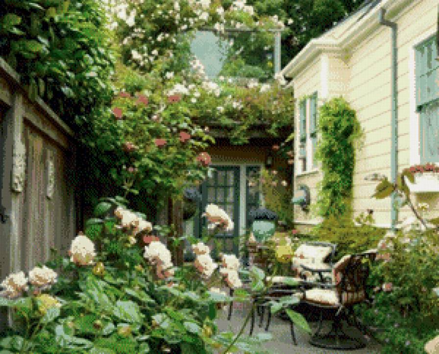 Пейзаж - природа, розы, цветы - предпросмотр