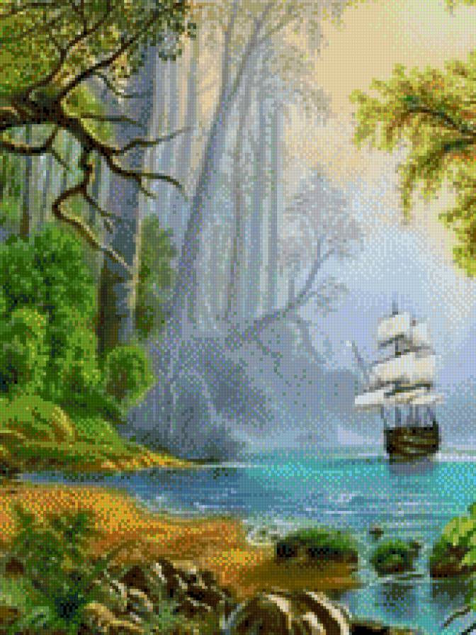 Джунгли - море, корабль, лес - предпросмотр