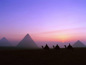 Египет - природа, восток, города, закат, вечер - оригинал