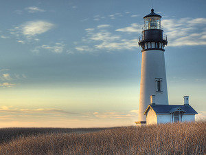Маяк - природа, архитектура, пейзаж, вечер, закат - оригинал