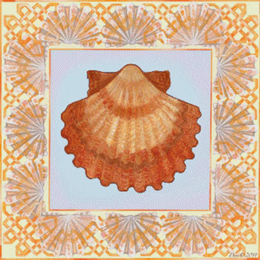 Идеи для подушки "Морская тема" - подушка, ракушки, море - предпросмотр