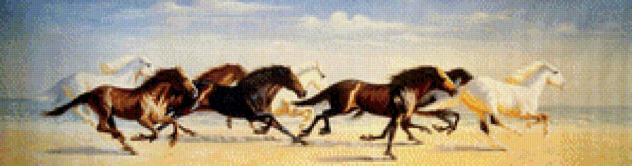 Табун лошадей - животные - предпросмотр