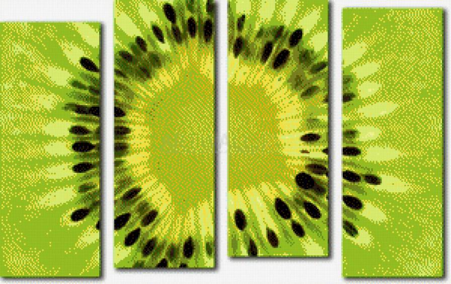 №554965 - фрукты, киви, триптих - предпросмотр