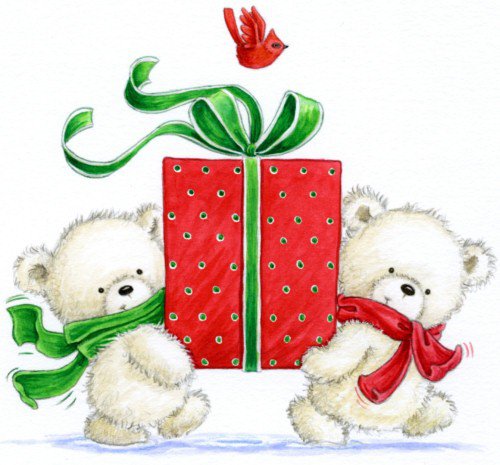 мишки - детская, зверята, мишка, подарок - оригинал