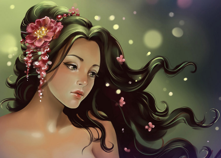 мечтающая - девушки - оригинал