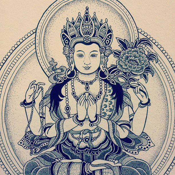 Кришна - кришна, лотос, флейта, бог, индия, веды - оригинал