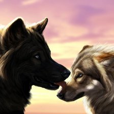 Схема вышивки «Коллекция "волки"»