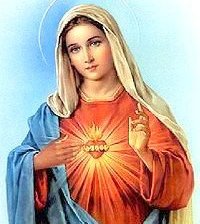 Схема вышивки «Богородица ( Непорочное сердце)»