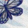 Предпросмотр схемы вышивки «Девушка с бабочками» (№555360)