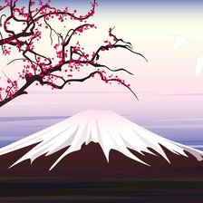 Оригинал схемы вышивки «Гора Фудзияма» (№555363)