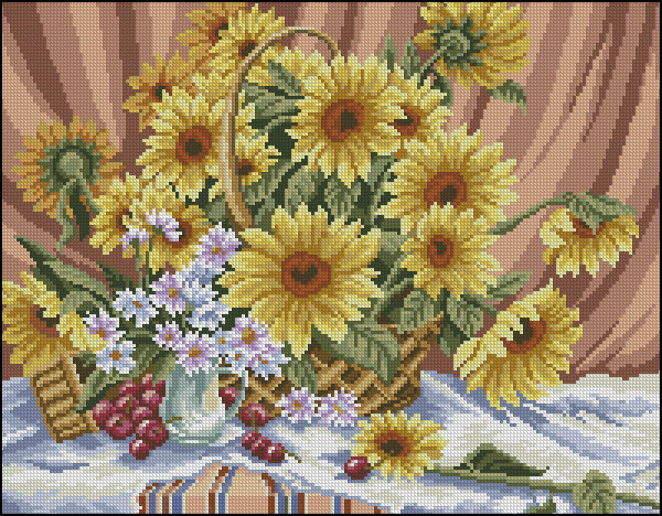 подсолнухи - букет - оригинал