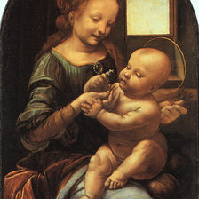 Схема вышивки «leonardo_da_vinci_madonna_di_benois»