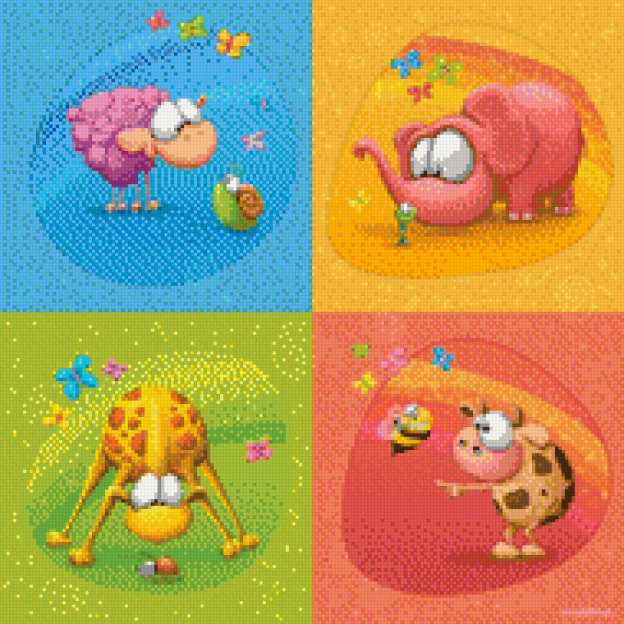 Подушечка - подушечка, для малышей. для детей, подушка, зверюшки - предпросмотр