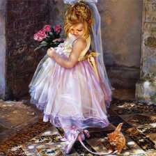 Схема вышивки «Девочка»