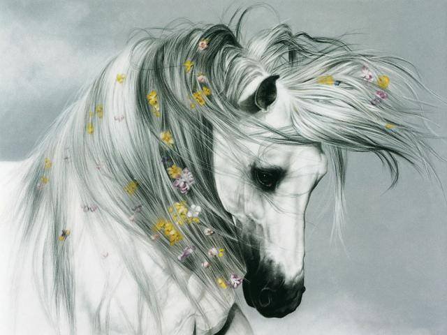 Белая лошадь - оригинал