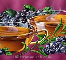 Схема вышивки «Ягодный чай»