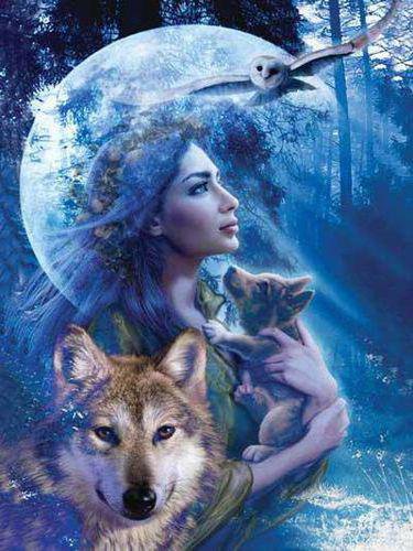 Фантазия - волки - оригинал