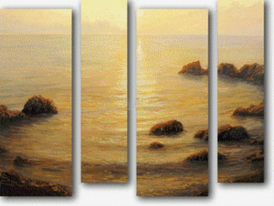 №556142 - море, триптих - предпросмотр