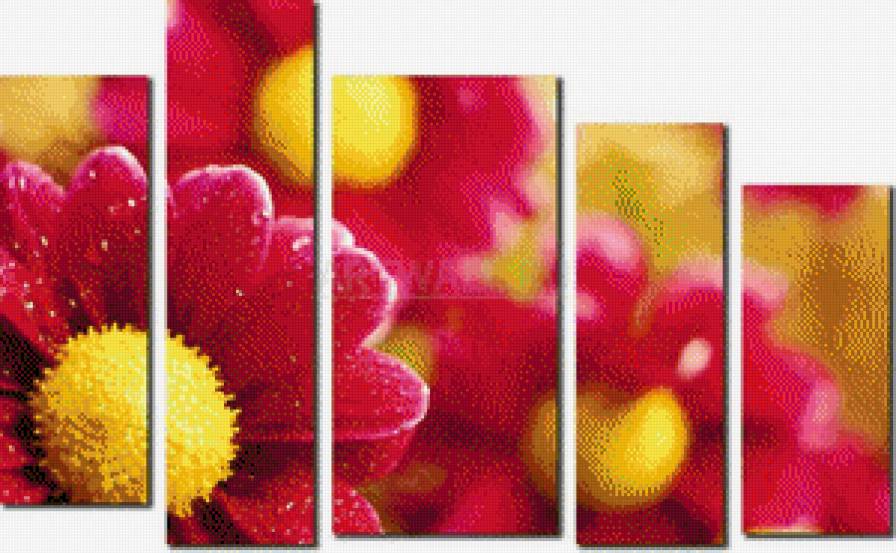 №556227 - цветы, триптих - предпросмотр