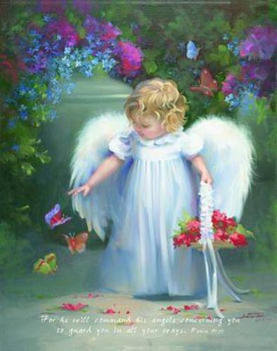 Ангел и бабочки - оригинал