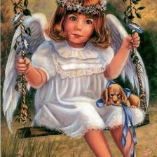 Схема вышивки «На качелях»