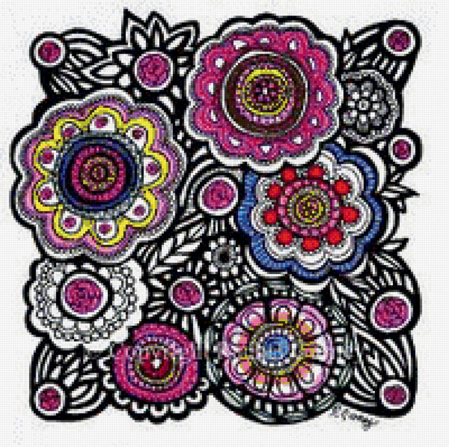 Подушка - подушка, узор - предпросмотр