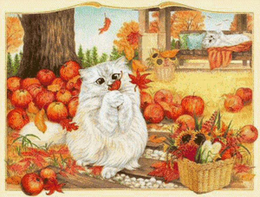 осень настала - котики - предпросмотр