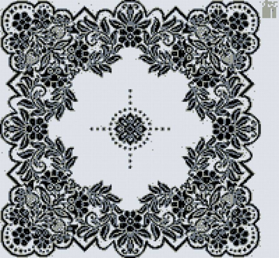 №556835 - подушка, монохром, узор - предпросмотр