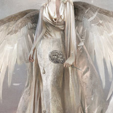 Оригинал схемы вышивки «ангел» (№556856)