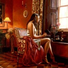 Схема вышивки «леди-босс 2»