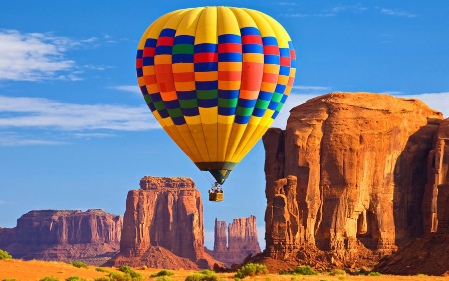 Воздушный шар - каньон, полет, воздушный шар - оригинал