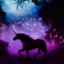 Схема вышивки «лунный единорог»