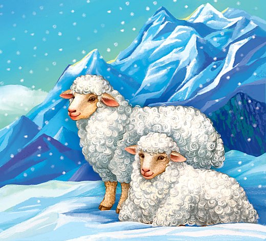 Овечки - овцы, горы, животные - оригинал