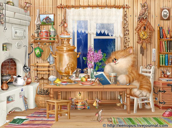 ждем в гости - кошки - оригинал