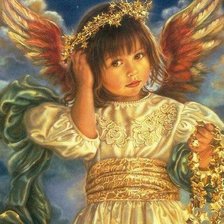 Схема вышивки «маленький ангел»